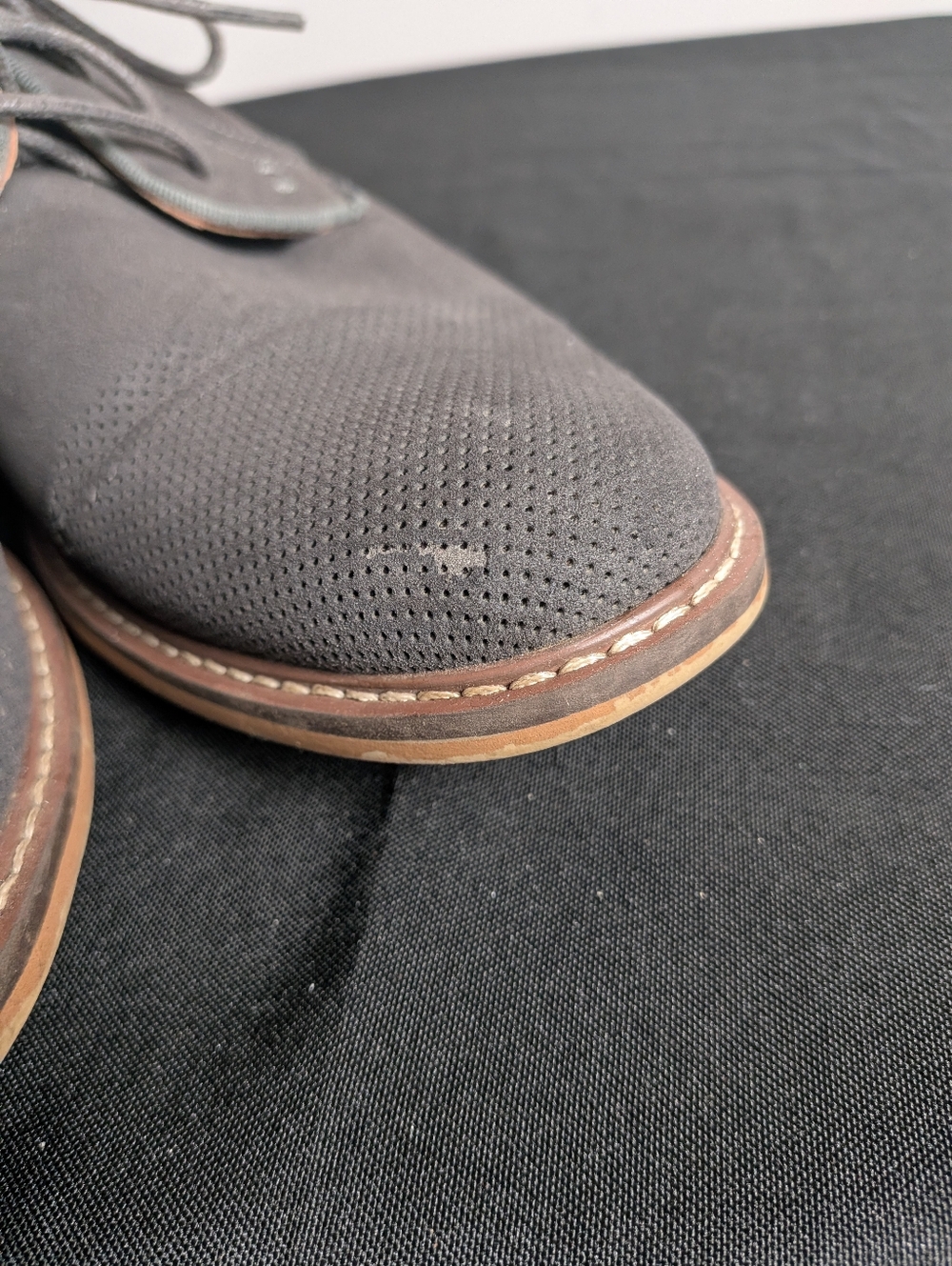 Steve Madden Alk Gray Suede Dress Shoes Men's Derby Oxfords Sz 9.5 - Picture 6 of 11
